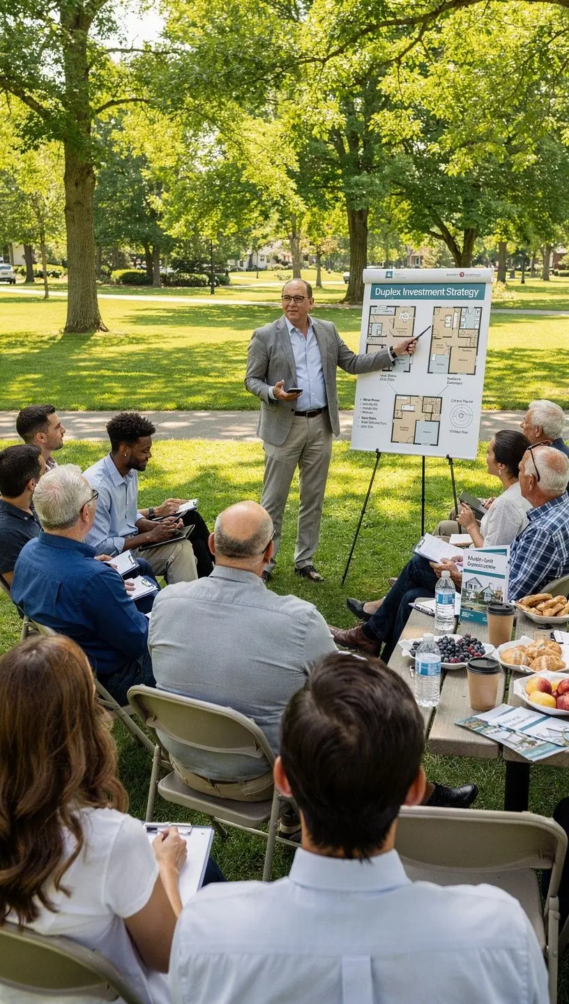 Схема аренды дуплекса с потенциальными доходами от аренды.