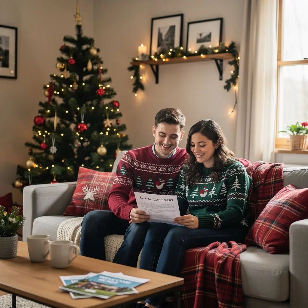 Интерьер уютной квартиры с современной мебелью и большими окнами, залитый солнечным светом.
